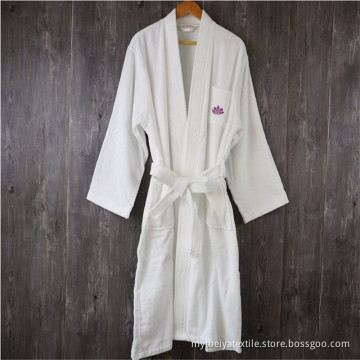 Wholesale Fashion Comfortable 100% Cotton Velour Hotel Bathrobe